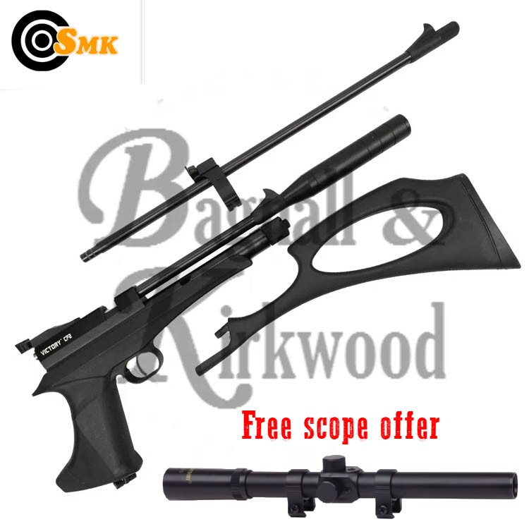 SMK Victory CP2 Multishot CO2 Air Rifle Pistol Combo Black SMK Victory CP2 Multishot CO2 Air Rifle Pistol Combo Black