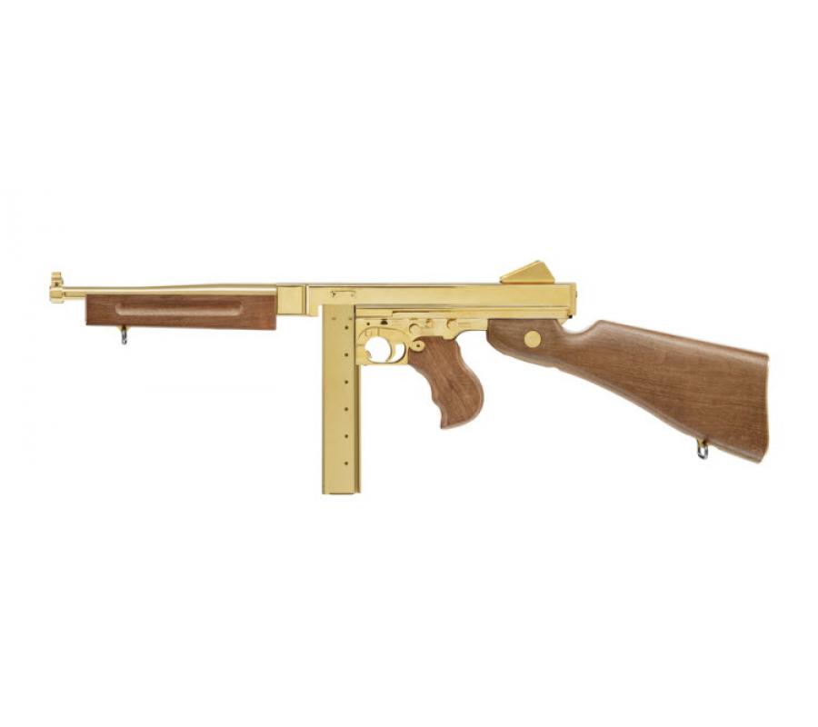 Umarex Legends M1A1 GOLD Thompson (Tommy Gun) 4.5mm BB Blowback CO2 ...