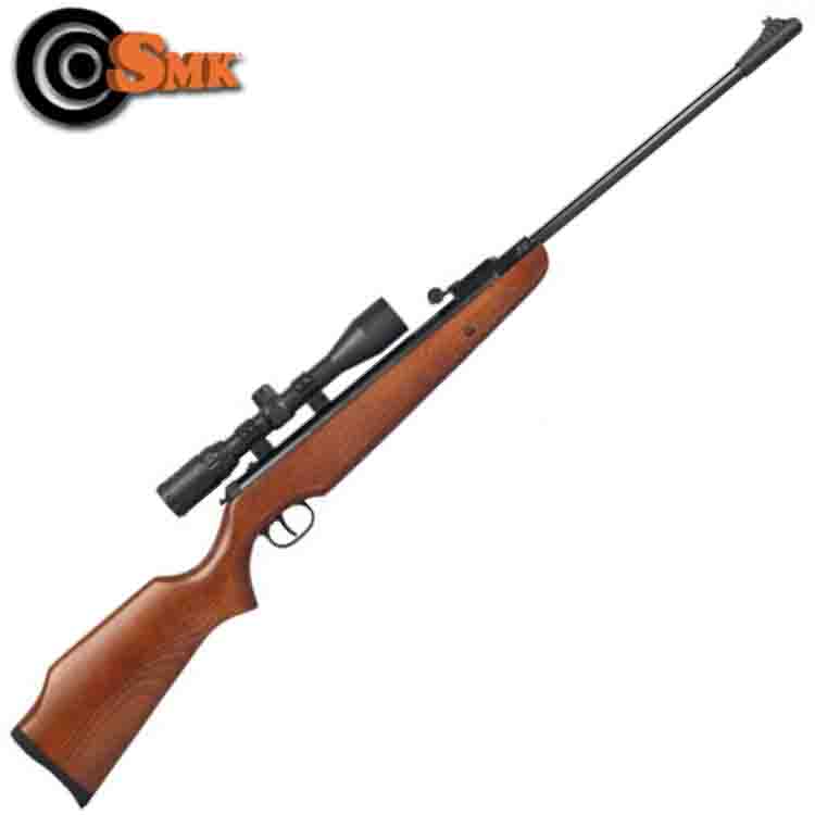 SMKXS208WoodStockedAirRiflewithScope