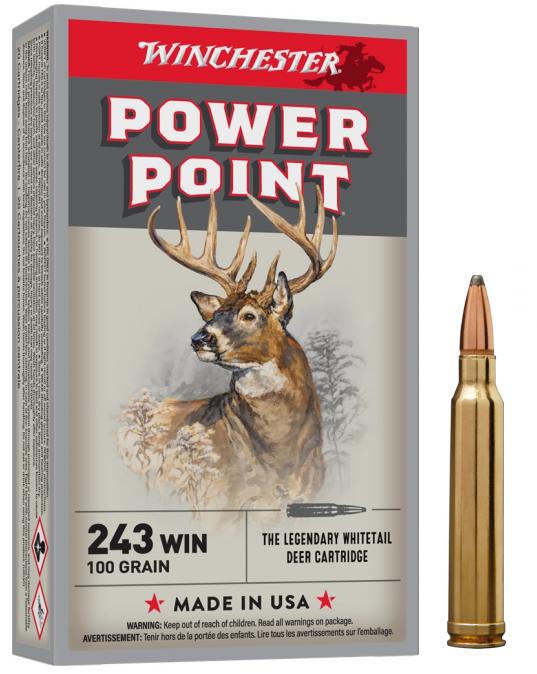 .243 Winchester 100gr Powerpoint Ammunition